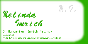 melinda imrich business card